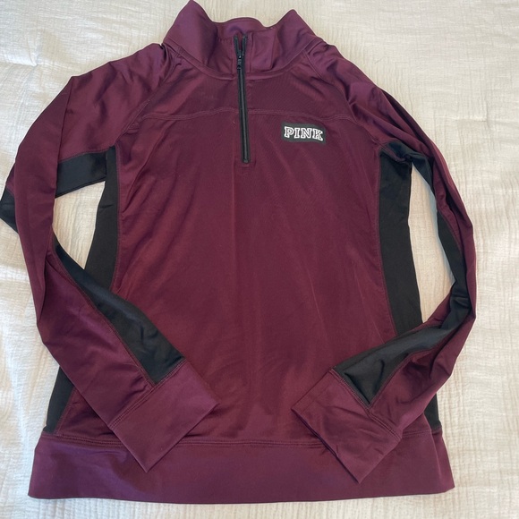 PINK Victoria's Secret Tops - Victoria’s Secret PINK quarter zip workout jacket size L